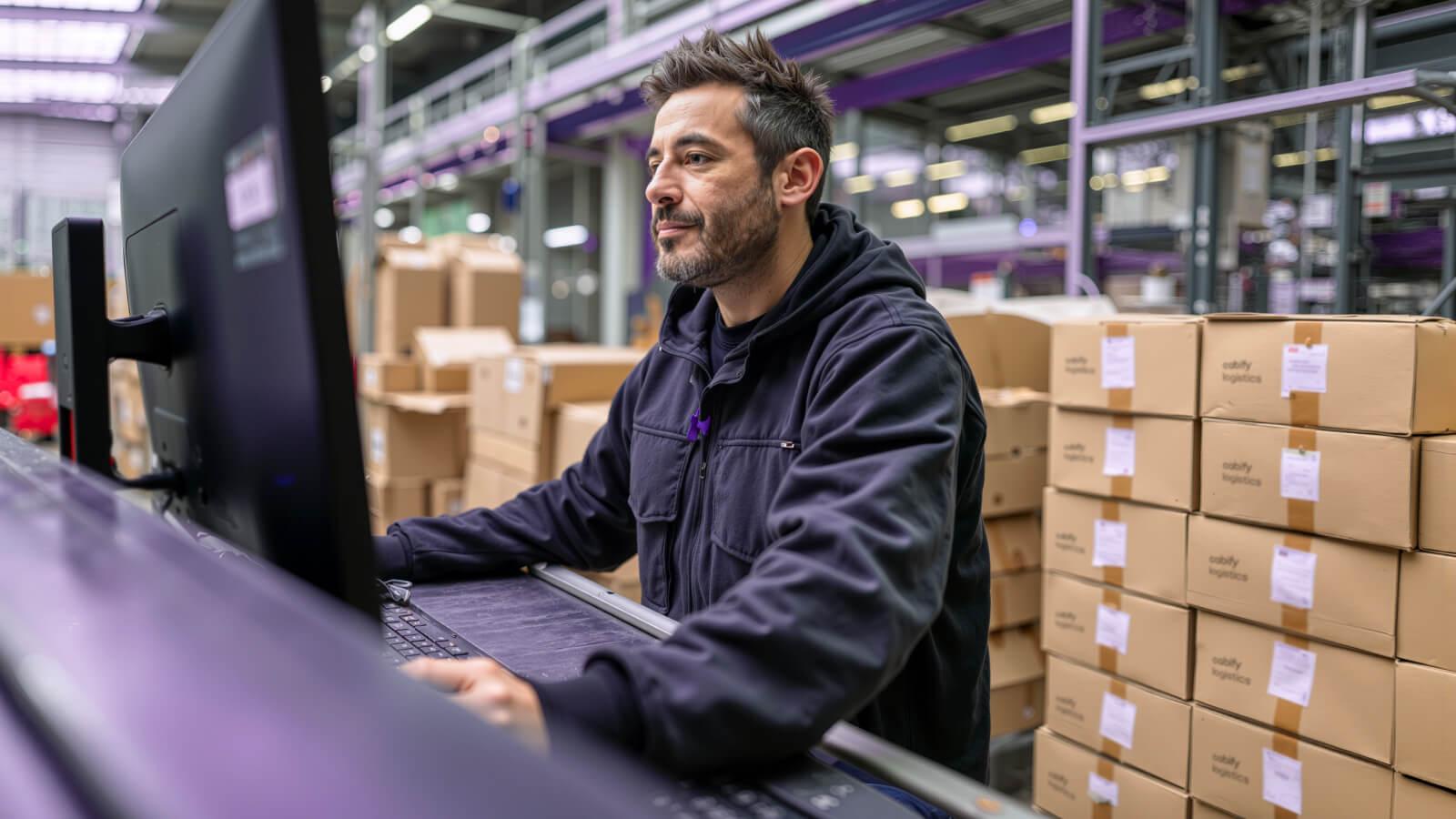 Hombre revisando reportes y predicciones de ventas